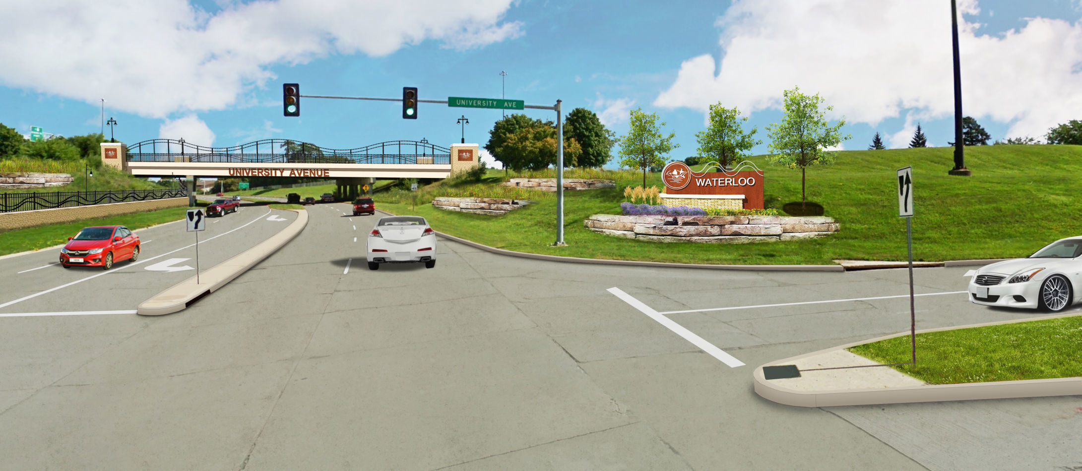 University at Greenhill southbound